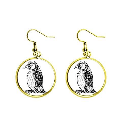 Boucles d'oreilles pingouin en or goutte le cadeau idéal pour femme