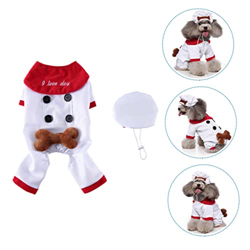Disfraz para perro talla S blanco para Halloween y Navidad miniatura 6