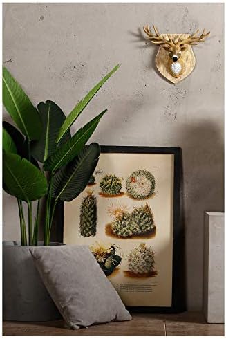 家の装飾中国風ヨーロッパとアメリカの現代彫刻像樹脂工芸品装飾グッズギフト動物の鹿の頭のペンダント