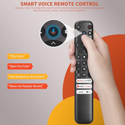 Voice Replacement Remote for TCL Google TV Remote, Compatible with TCL Q6/Q7/QM8/S3/S4 Series(Not Applicable to Roku TVs) - Image 4