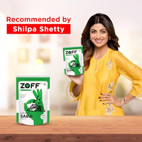 Image of Smart & Hygienic Packaging: Each 100g pouch is sealed in a premium zip lock pack that preserves freshness and ensures convenient storage. A must-have combo for every Indian kitchen. ZOFF Sabji Masala - Aromatic Spice Blend for Everyday Cooking - Premium Zip Lock Pouch - Net Weight - 100g