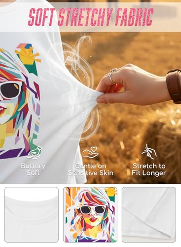 Image of Girl Country Music T-Shirt - Kids Singer Letters Graphic Birthday Shirts Gifts Fan Song Tour Concert Outfit Top