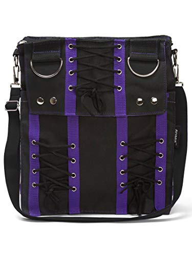Women's Purple Corset Bag Purse Vamp Rockabilly Punk Deathrock Anime Cosplay