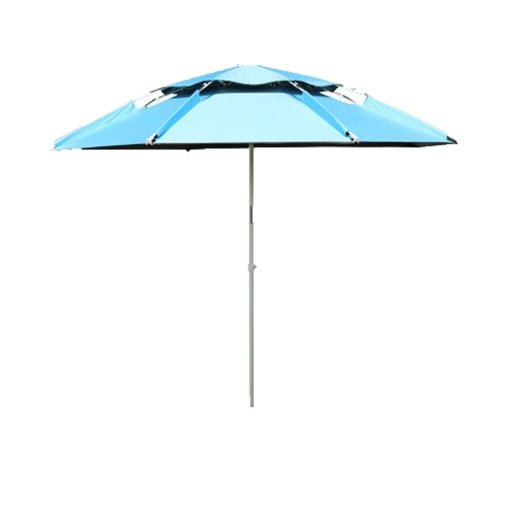 Parapluie de pêche protection solaire vinyle double couche abri orientable 2.2m