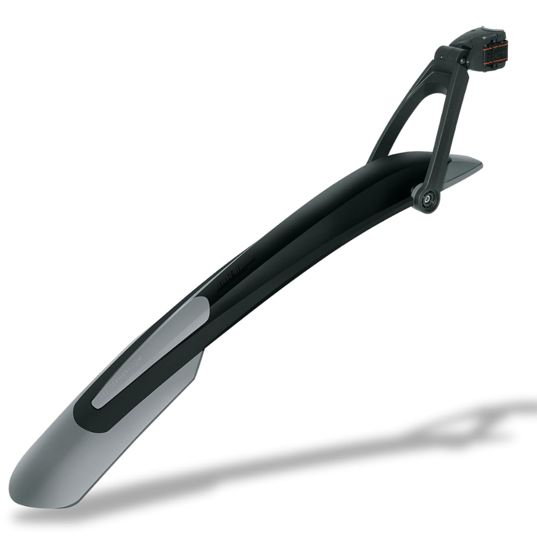 GERMANY Shockblade & X-BLADE Rear Mudguard for Mountain Bike, Bicycle Accessories (Mudguard with Quick Release Attachment, 2-Joint Technology)