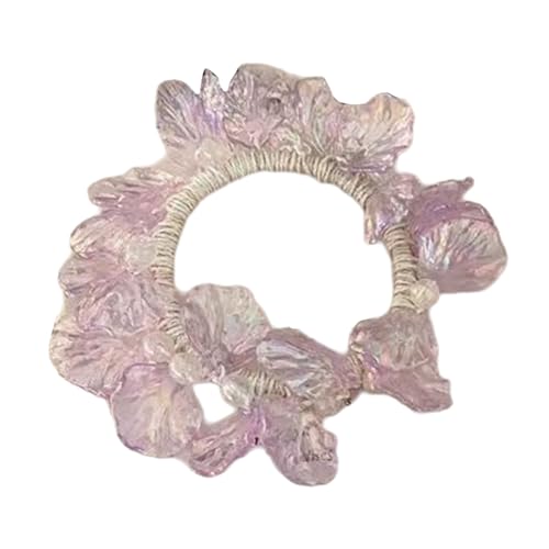 Elegantes coleteros elásticos para el cabello con perlas de concha que combinan comodidad y estilos, ideales para uso diario y eventos de fiestas