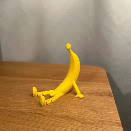 Escultura divertida de banana 3D con patas ajustables miniatura 3