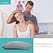 BLISSBURY Adjustable Water Pillow - Waterbase and fiberfill Stuffing Adjust to Help Side Sleepers with Shoulder or Neck Pain.