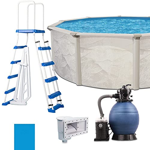 Generic Boulder 15' x 48 inch ATS Easy-Build Steel Above Ground Swimming Pool Kit by WaterThat Generic Boulder 15' x 48 inch ATS Easy-Build Steel Above Ground Swimming Pool Kit by WaterThat