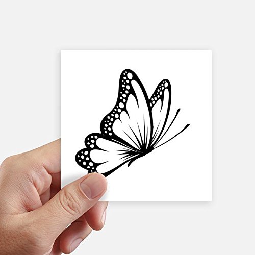 Sticker papillon vintage noir DIYthinker 10 cm pour masquer les rayures de PC ou moto - 2