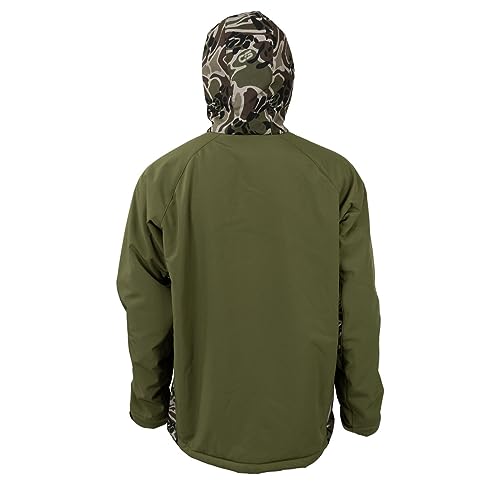 Gale Softshell Pullover – Green/Prym1 OS Woods – Windproof, Water-Resistant Outdoor Hoodie with Fleece Lining, Athletic Fit & Camo Design for Hunting, Fishing & Cold-Weather Use3