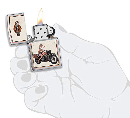 Encendedor Zippo Harley-Davidson Brushed Chrome miniatura 5