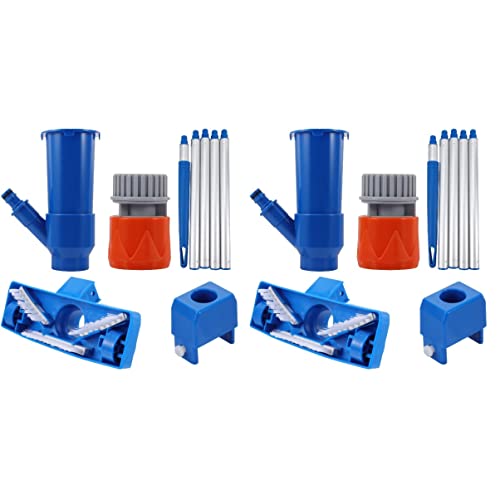 Yardwe 2 peças de limpeza de piscina folhas de piscina escumadeira de limpeza de cabeça ferramenta d