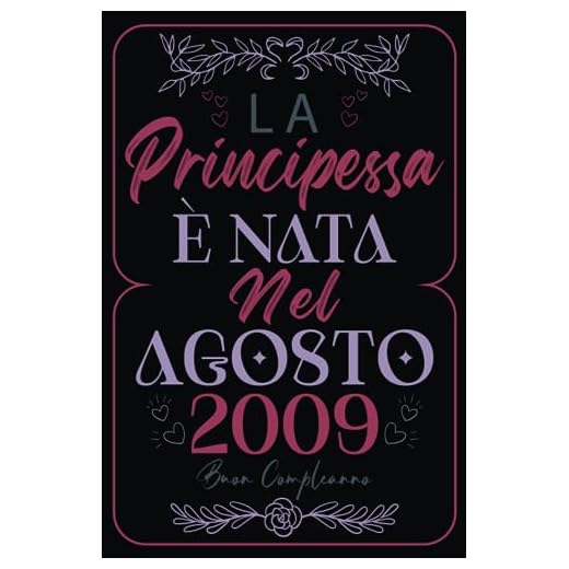 La Principessa È Nata Nel Agosto 2009: Idea regalo originale per il 14 compleanno per figlia, sorella, cugina, nipote