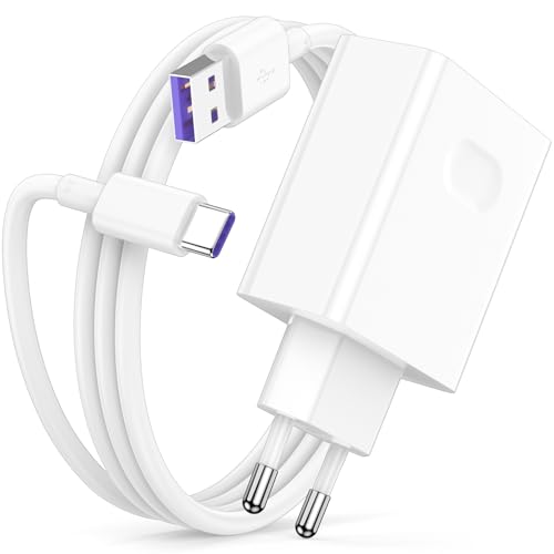 AIAUXAI 15W Caricatore USB C per Honor X6d X5c Plus X5c, Caricabatterie con Cavo USB C 1M per Fast Charging, Ricarica Rapida per Super-Charge 22,5W per Honor 70 Lite X8a X7a X6a Pad 8 Pad X8a X9 X8