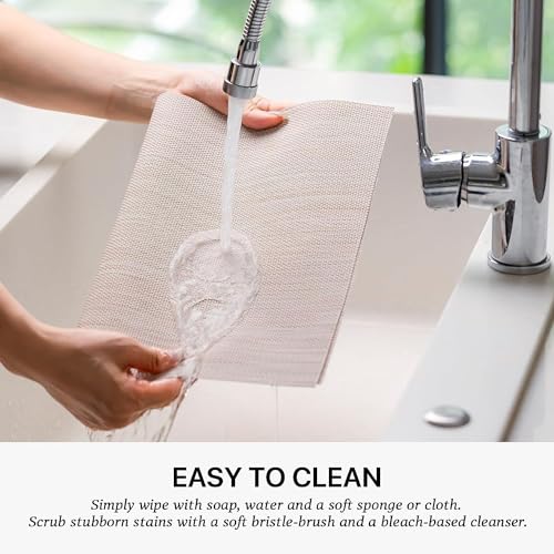 Lexmore Placemats Set Of 8 Vinyl/Plastic Woven Place Mats For Kitchen Table Indoor/Outdoor Washable Placemat Wipeable Dining Table Mats thumb #3