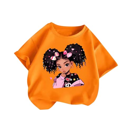 Girls Short Sleeve T-Shirt Cool Girl Graphic Tees Shirts Summer Cute Cotton Tshirts Tops 2025