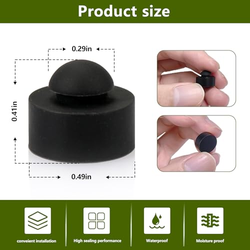 30 pack rubber feet bumper push-in series for crockpot slow cooker feet replacement 1234 diameter fits 1434 bumper holes use in 11634 panel thickness versatile
