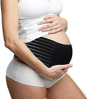 SIYWINA Maternity Belt Pregnancy Support Belt Bump Band Abdominal Support Belt Belly Back Bump Brace Strap for Women Black