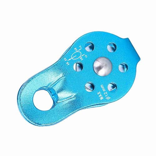 Equipo de Escalada de Polea de Cuerda de Aluminio Alejado de Aleación (BLUE)