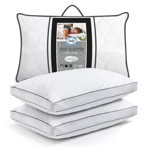 Sealy - Paquete de 2 almohadas para dormir de lado, almohadas de camping y hamaca, disfruta de noches de descanso al aire libre, artículos esenciales de viaje ultra cómodos