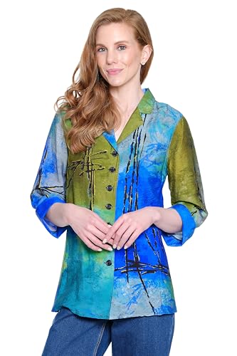 Ali Miles Woven Popover Tunic for Women