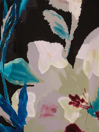 Adrianna Papell Women's Floral Ruffle Chiffon Gown3