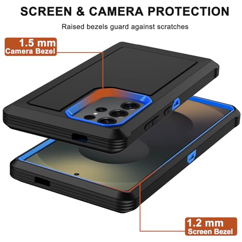 Coque Galaxy S25 Ultra antichoc double couche robuste avec béquille intégrée - 5