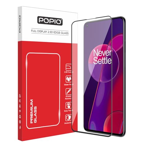 Image of POPIO Military-Grade Gorilla Tempered Glass For OnePlus 9RT 5G | 9H Hardness, Edge-to-Edge, Bubble-Free