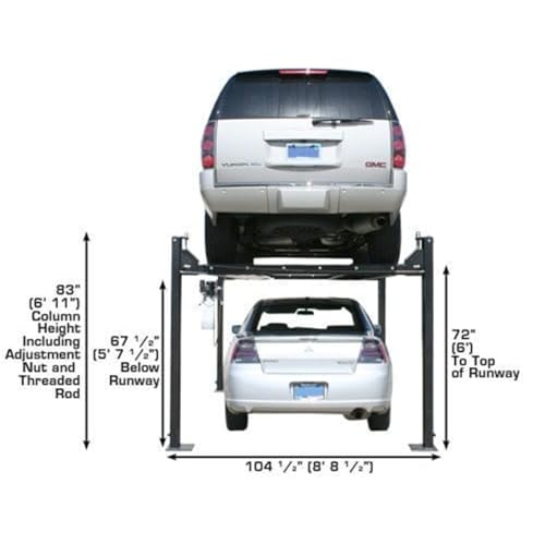 Atlas® Garage Pro 8000 Portable Hobbyist 8,000 Lbs. Capacity 4 Post Lift - Image 6