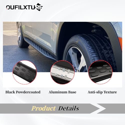 Estribos negros para Jeep Grand Cherokee L 2021-2026 miniatura 5