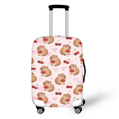 Housse de valise animaux bruns en spandex élastique et lavable