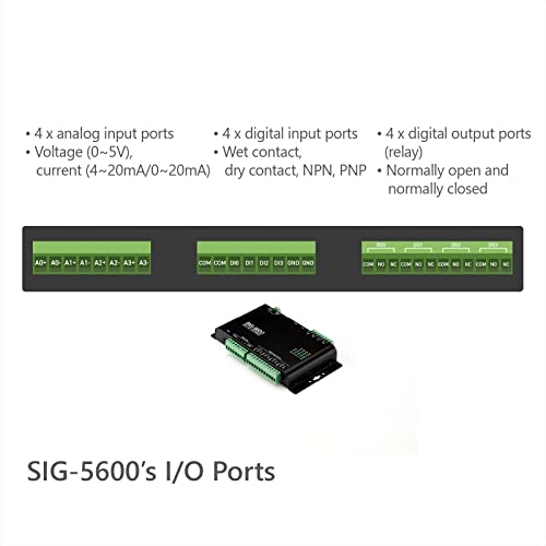Image of Analog Digital Input Output IoT Gateway, Modbus TCP, SIG-5600