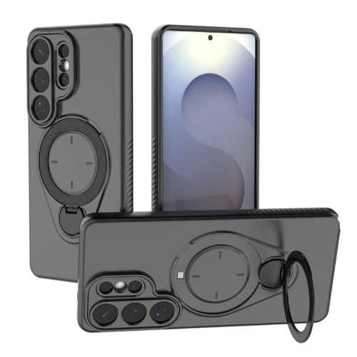 Étui Samsung S26 Ultra noir en silicone pour visionnage vidéo mains libres