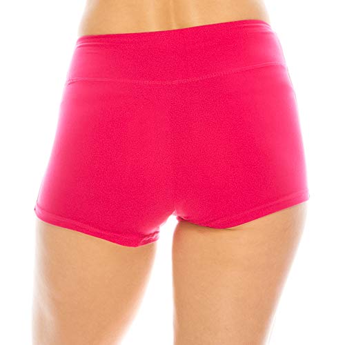 Image of ALWAYS Faux Leather Shorts - High Waist Active Stretch Yoga Short Pants for Women
