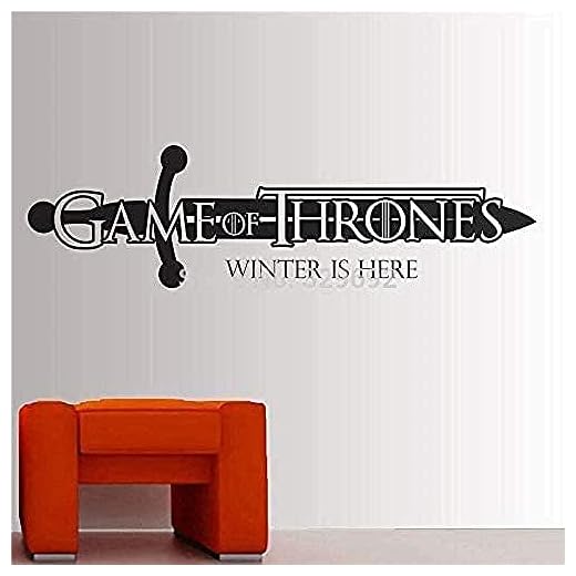 Juego De Tronos Pegatina De Pared Divertido Gimnasio Cocina Y Gimnasio Pegatina De Pared Pvc Personalizado Mural Calcomanía 17 * 59Cm