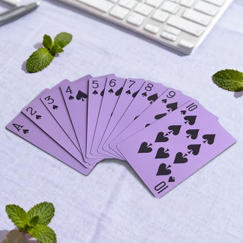 Generisch 2X 54 Karten Standard Spielkarten Pokerkarten Lila – Bild 4