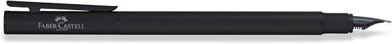 Faber-Castell NEO Slim Fountain Pen, Black Matte - Broad