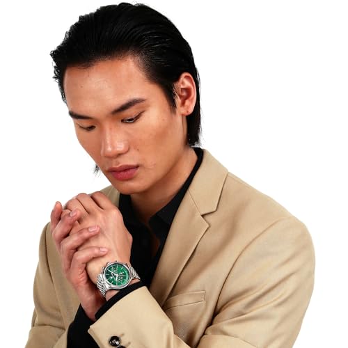 Maserati Classic Chronograph Small Seconds Analog Dial Color Green Watches for Men - R8873618033 - Image 4