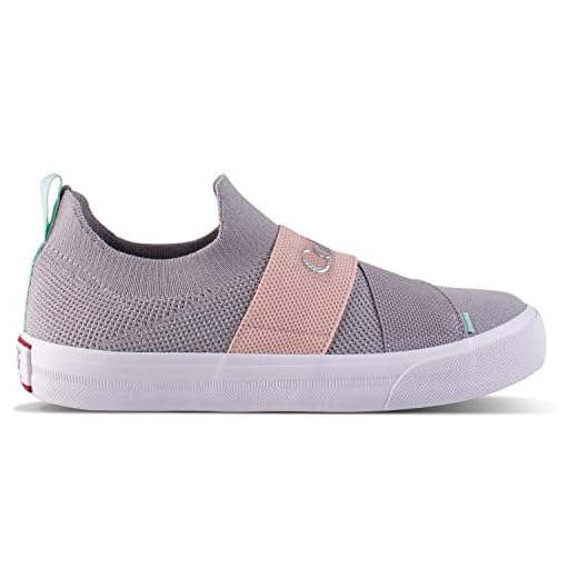 Tênis Coca-Cola Shoes, Meet Knit, Feminino, Cinza/Rose, 34