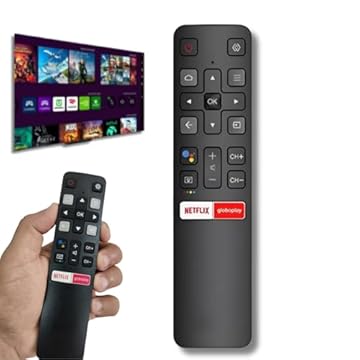 Controle Remoto Compatível Com TCL SEMP Smart TV LCD LED Android Com Pilhas