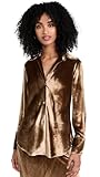 Vince Womens Velvet BIAS L/S Shirt, X-Large