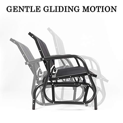Vilobos Outdoor Swing Glider Bench for 2 Persons Patio Rocking Chair Garden Seating