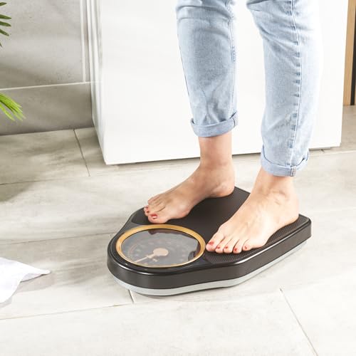 Salter 145 GFEU16 Doctor Style Mechanical Bathroom Scale, Body Weight Scale With 150 KG Max Capacity, Easy to Read Dial with Rotating Pointer, Large Platform with Vinyl Mat, No Battery Required, Gold - Afbeelding 4