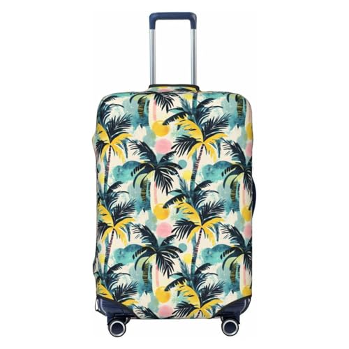 Luggage Cover Protector - Hawaii Plant Silhouette Print Fit 29-32 Inch Suitcase Covers for Luggage