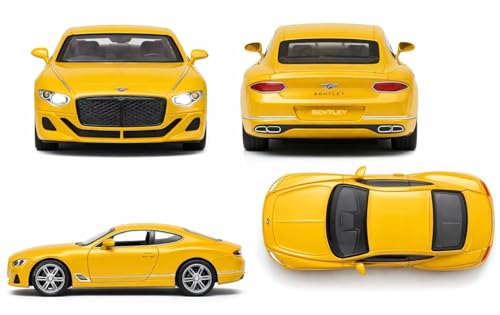 Image of 1:32 Scale Bentley Mulliner GT Toy Car - Die-Cast Metal Pull Back Sports Car with Openable Doors, Lights & Music - Alloy Luxury Model Vehicle for Kids, Boys & Collectors【Color As Per Stock】