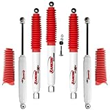 TrendsAuto Set of Rancho RS5000X Series Front & Rear Shocks fits 1999 2004 F250 Super Duty 4WD with 2.5' Lift | Improves Performance | Includes Steering Stabilizer & TrendsAuto Decal