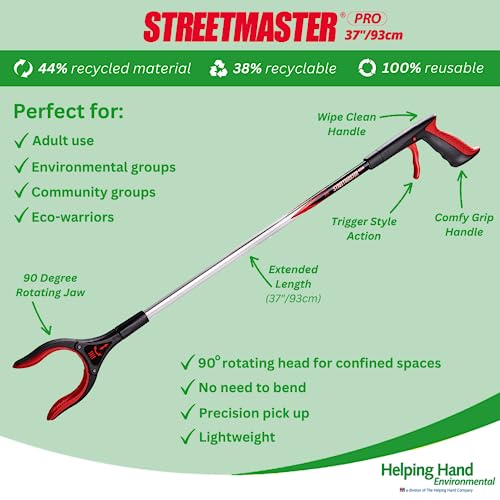 The Helping Hand Company LP2137IB Streetmaster Pro Extra, Rot/Silber, 94 cm (37 Zoll)