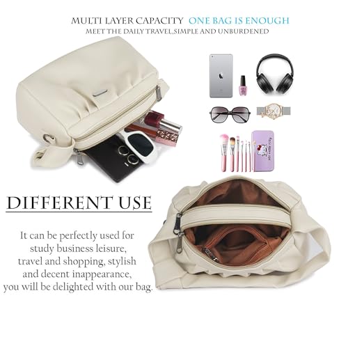 Image of Synthetic Leather Casual Top Handle Handheld Crossbody Travel Side Sling Bag For Women