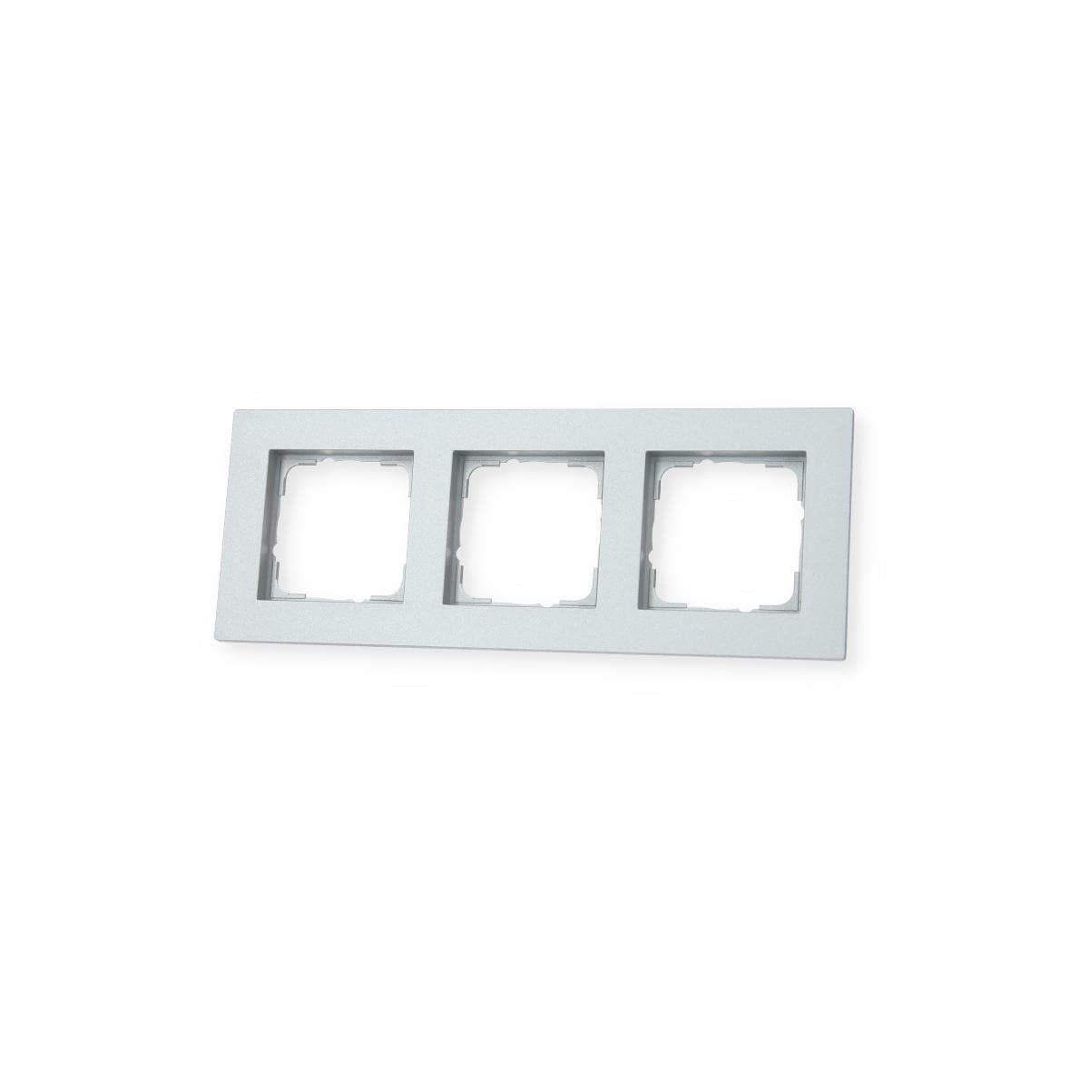 'Gira 0213255 Marcos para interruptores E2 de 3 Plano, Aluminio
